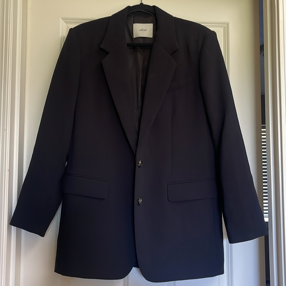 Aritzia Wilfred black oversized blazer